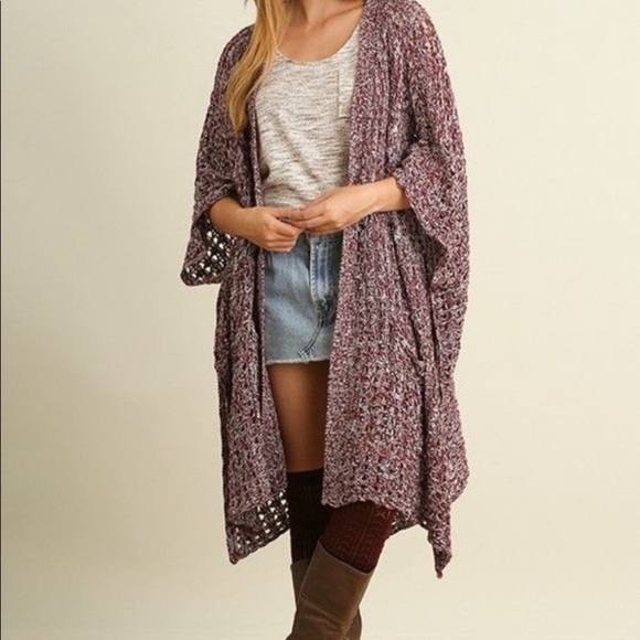 Sweaters - New! Dreamy Boho 3/4 Sleeve Knit Cardigan